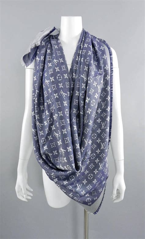 louis vuitton shawl electric blue|Louis Vuitton clearance sale scarves.